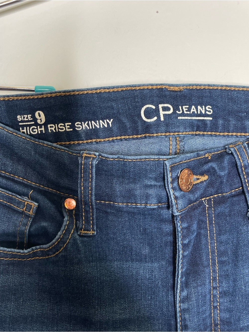 CP Jeans High-Rise Skinny Jeans Size 9 Medium Wash - Picture 3 of 6